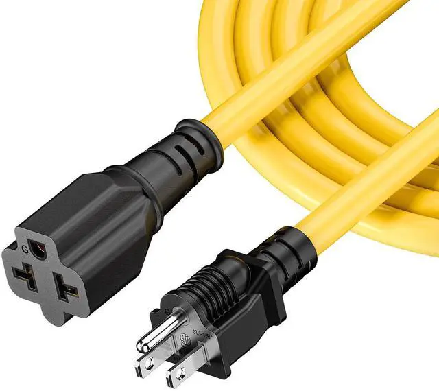 Alt view image 7 of 12 - 6-Feet Nema 5-15P to 4-in-1 Female Adapter Cable, 6-20R 12AWG Heavy Duty EV Charging Power Adapter,15A Household Plug to 6-20R T Blade Adapter Cord Yellow