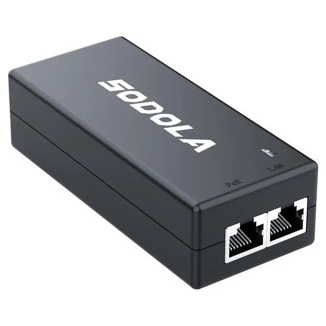 Alt view image 8 of 14 - Gigabit Power Over Ethernet Plus Injector, PoE+ (30W) Power Network Distances Up to 100M (328 ft.), 2.5Gb PoE Injector,30W Power Over Ethernet PoE Injector Adapter