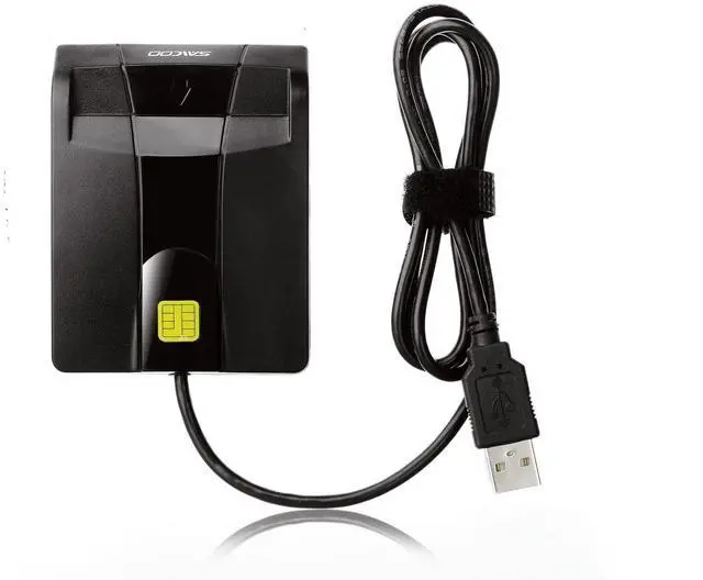 Alt view image 9 of 12 - Smart Card Reader DOD Military USB Common Access CAC Card Reader, Compatible with Mac OS, Win (Horizontal Version)