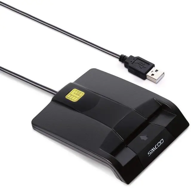 Alt view image 7 of 12 - Smart Card Reader DOD Military USB Common Access CAC Card Reader, Compatible with Mac OS, Win (Horizontal Version)