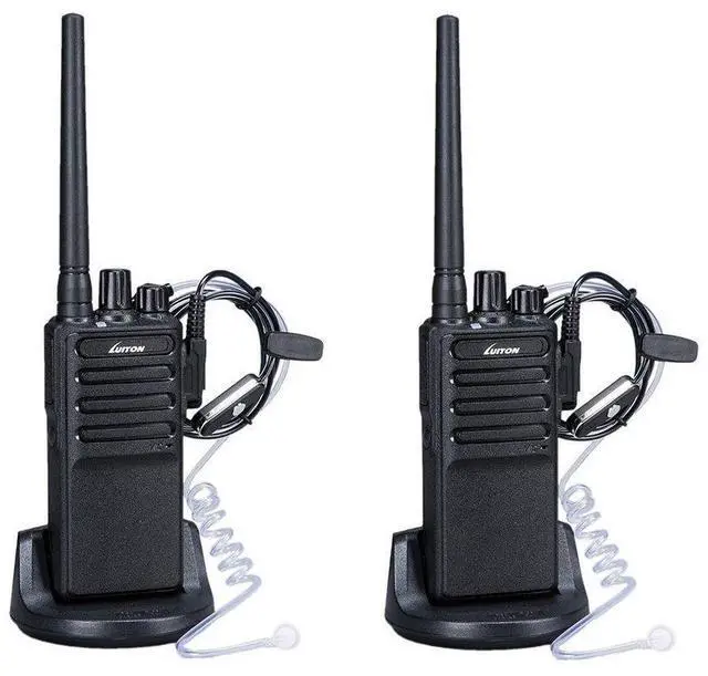Alt view image 8 of 14 - Walkie Talkies Voice Scrambler with Earpiece for Adults Outdoor CS Hiking Hunting Travelling Long Distance 2 Way Radios by Luiton (2 Packs)