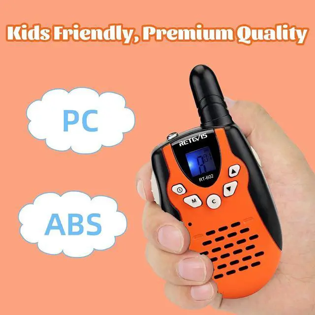 Alt view image 11 of 14 - RT602 Walkie Talkies for Kids Rechargeable, Kids Walkie Talkies Toys for Boys Girls, 2 Pack Easter Birthday Gifts for 3 4 5 6-8 Year Old Camping Outdoor Games