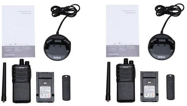 Alt view image 13 of 14 - Walkie Talkies Voice Scrambler with Earpiece for Adults Outdoor CS Hiking Hunting Travelling Long Distance 2 Way Radios by Luiton (2 Packs)