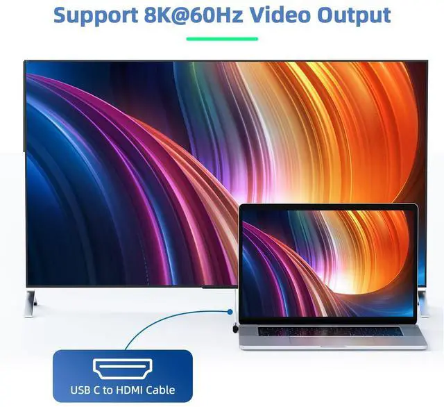 Alt view image 10 of 14 - USB C Right Angle Adapter (4 Pack) USBC 90 Degree Adapter with 8K 60Hz Video 40 Gbps Data Transfer PD 100W Compatible for Thunderbolt 3/4, MacBook Pro/Air, USBC HUB/Dock and More Type C Devices