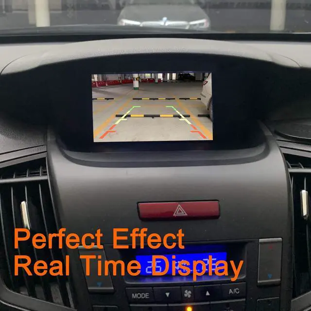 Alt view image 13 of 14 - Backup Camera - Reverse Camera for Car&Trucks,HD Night Vision,170 Degrees Perfect Angle, IP69 Waterproof Stainless Steel Texture,Universal License Plate Rear View Camera