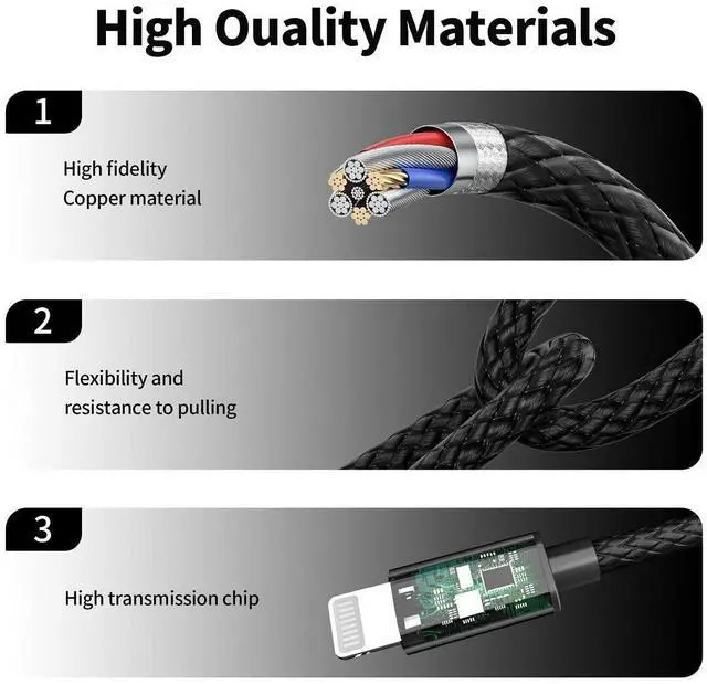 Alt view image 11 of 12 - Audio Charging Cable 2in1 Car AUX Cord Compatible with Phone 12 11 SE XS XR X 8 7, Audio and USB A Charging Adapter Works with Car Stereo/Speaker/Headphone which is with 3.5mm AUX Jack. Black 3.49Ft