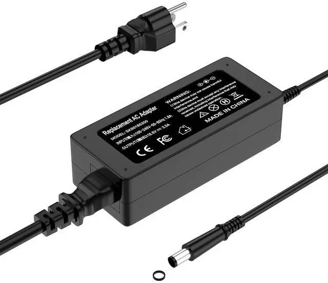 Alt view image 8 of 14 - 65W AC Adapter Laptop Charger Compatible with HP ProBook 4540s 4440s 4530s 4430s 4520s 6570b 6560b 6470b 6550b EliteBook 8460p 8440p 8470p 2540p 8570p 8560p 2000-2b09wm PC Power Supply Cord