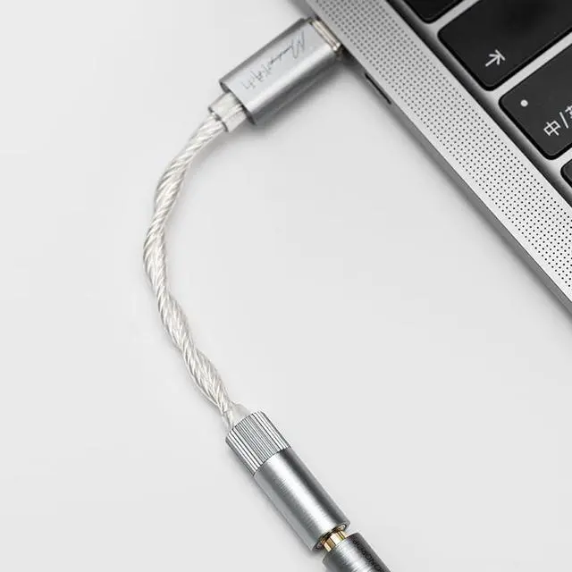 Alt view image 10 of 14 - Echo-A 32Bit/384kHz Portable USB Type-C to Headphone DAC/AMP with 3.5mm Audio Jack Adapter