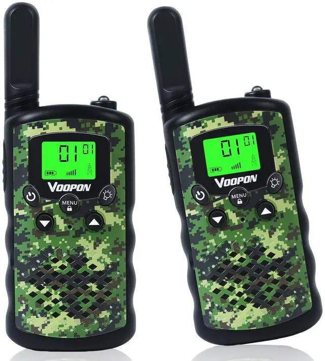 Alt view image 8 of 14 - Walkie Talkies for Kids Camouflage Toys 2 Way Radios 22 Channels Long Range Gifts for Boys and Girls Age 4 to 12 5 6 7 8 9 Years Old for Army Outdoor Camping Games Soldier Birthday Presents