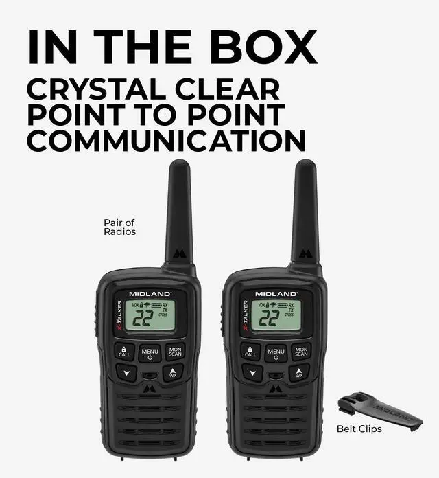 Alt view image 14 of 14 - T10 X-TALKER Two-Way Radios - 22 Channels - Long Range Walkie-Talkies, 38 Privacy Codes - Best Family Camping Radio - 2 Pack