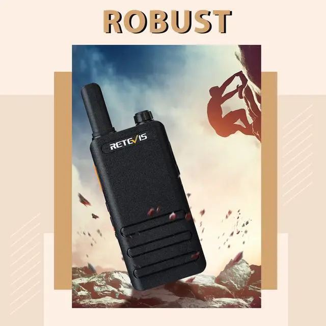 Alt view image 13 of 14 - RT22P Walkie Talkies Long Range, Rechargeable FRS Two Way Radios with Earpiece for Adults, New Version of RT22(2.0), 1620mAh, USB-C, VOX, Handheld Small 2 Way Radio for Camping Hiking(2 Pack)