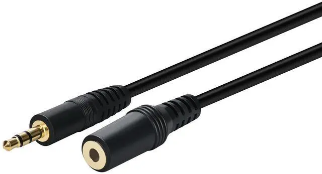 Alt view image 7 of 10 - 3.5mm Stereo Male to Female Extension Audio Cable Cord (100 Feet)