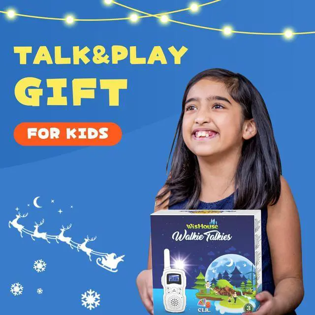 Alt view image 14 of 14 - Walkie Talkies Rechargeable for Kids Adults Long Range,Xmas Birthday Gift for Boys Girls 3 4 5 6 7 8 9 10 Year Old,Hiking Camping Gear Games Ideas Toys with Flashlight,VOX,Easy to Use 4 Pack