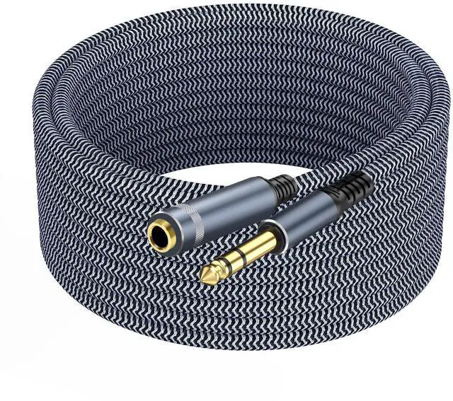 Alt view image 8 of 14 - 1/4 inch Extension Cable 15ft, 1/4" inch Male to Female Stereo Guitar Extension Cable
