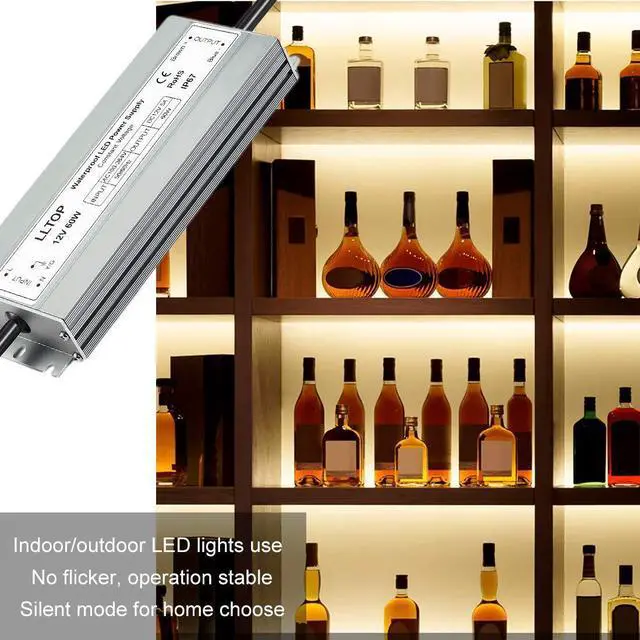 Alt view image 12 of 14 - LED Driver 60 Watts Waterproof IP67 Power Supply AC100-264V to 12V DC 5A Low Voltage Transformer Ultra Thin Adapter for Outdoor LED Lights, Computer Project