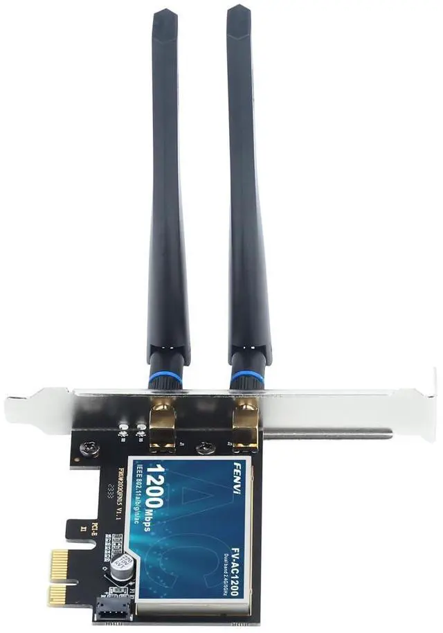 Alt view image 14 of 14 - AC1200 Wireless WiFi PCIe Card for Desktop PC, Dual Band 2.4GHz & 5GHz with Bluetooth 4.0, Low Profile Bracket, Windows 11/10/8/7 Compatible with Gaming, Streaming, Home Office