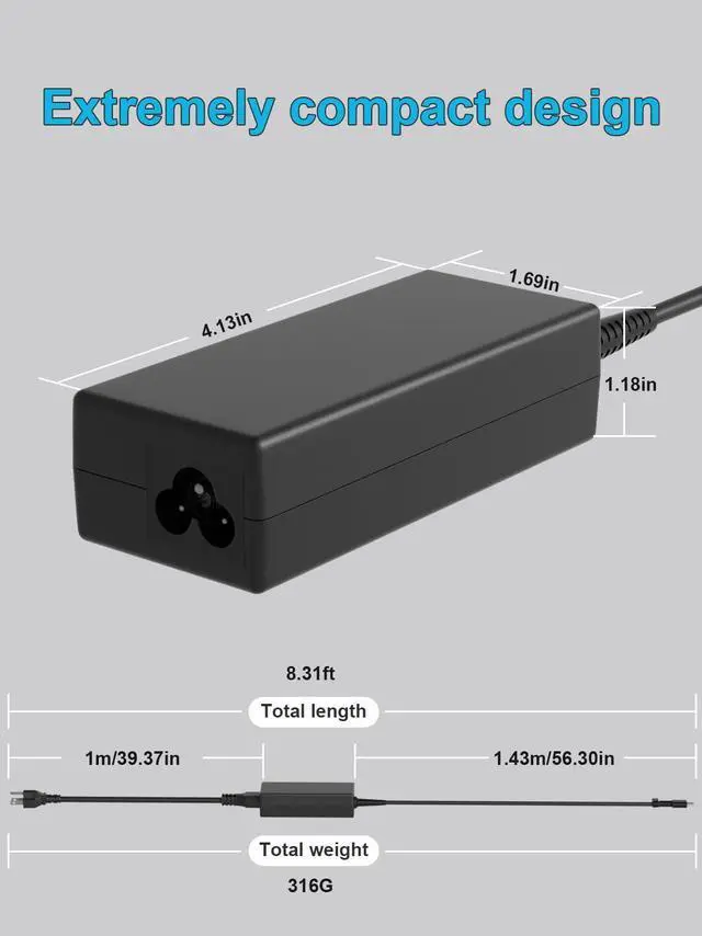 Alt view image 11 of 14 - 65W USB C Charger Compatible with HP ProBook 460 465 430 435 440 445 450 455 630 635 640 445R 455R G6 G7 G8 G9 G10 G11 G4 G5 Pro c640 c645 Fortis x360 11 14 Chromebook Firefly 14 16 Laptop