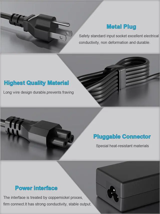 Alt view image 13 of 14 - 65W USB C Charger Compatible with HP ProBook 460 465 430 435 440 445 450 455 630 635 640 445R 455R G6 G7 G8 G9 G10 G11 G4 G5 Pro c640 c645 Fortis x360 11 14 Chromebook Firefly 14 16 Laptop