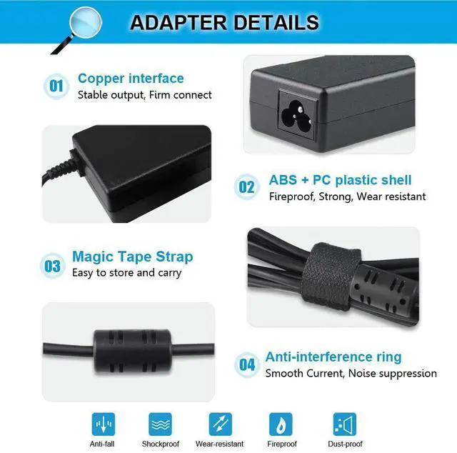 Alt view image 10 of 14 - 90W 19V 4.74A Adapter Charger Compatible with HP Probook 6560b 6570b 6550b 6470b 6450b 4530s 4540s 4440s 4430s, EliteBook 8460p 8470p 8440p 8560p 8760p 2570p 2540p 2560p 2730p 2740p 8460w 8570w 8770w