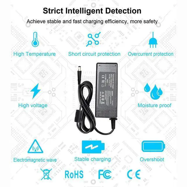 Alt view image 12 of 14 - 90W 19V 4.74A Adapter Charger Compatible with HP Probook 6560b 6570b 6550b 6470b 6450b 4530s 4540s 4440s 4430s, EliteBook 8460p 8470p 8440p 8560p 8760p 2570p 2540p 2560p 2730p 2740p 8460w 8570w 8770w