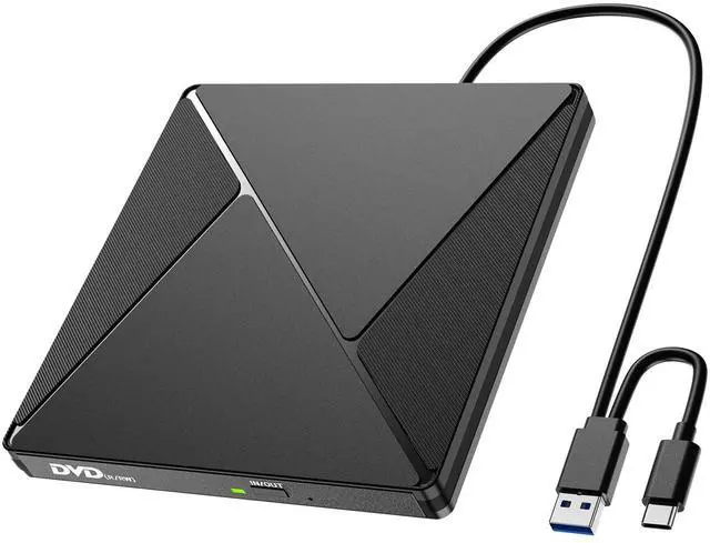 Alt view image 8 of 14 - Umaniy DVD Player for Laptop, External CD Drive for Mac, USB 3.0 USB C Portable CD Burner External Disk Drive, DVD Reader Writer ROM Drive Compatible with Laptop Desktop Mac,Windows 10/8/7 Linux