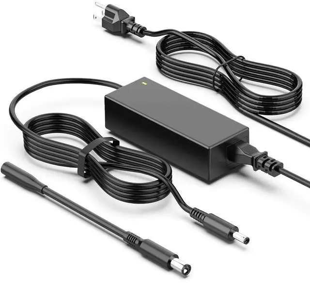 Alt view image 8 of 14 - 65W Laptop Charger Compatible with Dell Inspiron 13 14 15 16 17 3000 5000 7000 Series; Latitude 3420 3540 5400 Vostro 3520 2-in-1 Tips (4.5mm & 7.4mm) - 19.5V 3.34A (Fits 45W) - 9Ft Cord