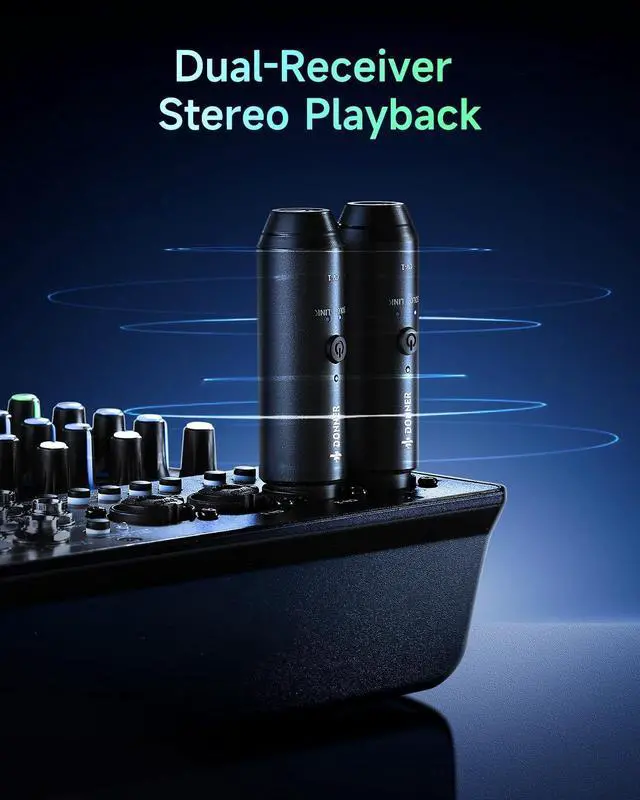 Alt view image 12 of 14 - Bluetooth Receiver, Wireless Bluetooth Adapter for Speakers, PA Systems, Audio Mixer, DJ Systems, Bluetooth 5.3, 20 Hours Battery Life (CV-1)