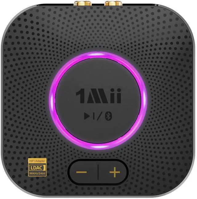 Alt view image 8 of 14 - B06S+ LDAC Bluetooth 5.3 Receiver for Home Stereo Hi-Res Music Streaming, Hi-Fi Wireless Audio Adapter with aptX HD/LL, Long Range, Volume Control, RCA/3.5mm AUX Outputs