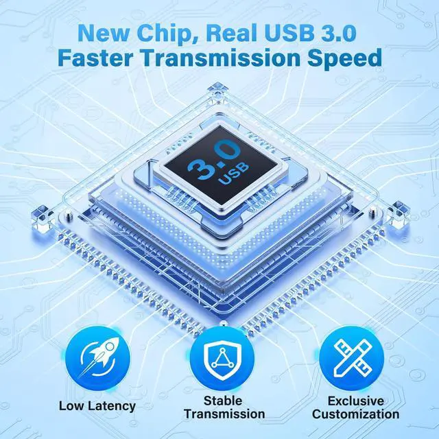 Alt view image 10 of 14 - Audio Video Capture Card for Broadcasting,4K HDMI to USB C Capture Card with USB A 3.0 Adapter,1080P 60FPS, Work with iPad Mac OS Windows, Camera/Xbox/PS5/PC/OBS/DVDs,DSLR for Streaming
