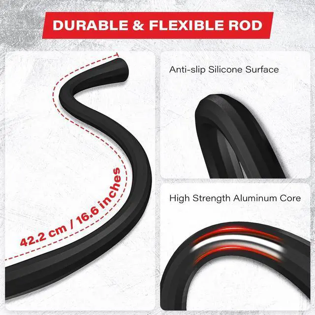 Alt view image 13 of 14 - Flexible Gym Phone Holder for Peloton Treadmill Spin Bike - Gooseneck Magnetic Phone Mount for iPhone MagSafe Samsung, Wrap Around Phone Stand for Stroller/Desk/Shopping/Women Men Gym Gifts