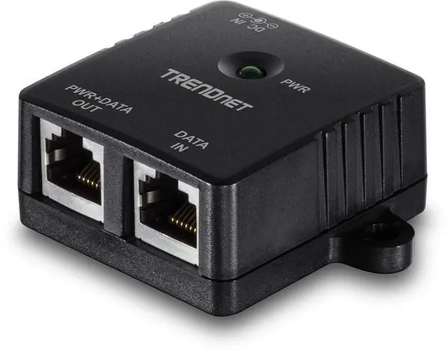 Alt view image 8 of 14 - Gigabit Power Over Ethernet Injector, Full Duplex Gigabit Speeds, 1 x Gigabit Ethernet Port, 1 x PoE Gigabit Ethernet Port, Network Devices Up to 100M (328 ft), 15.4W, Black, TPE-113GI
