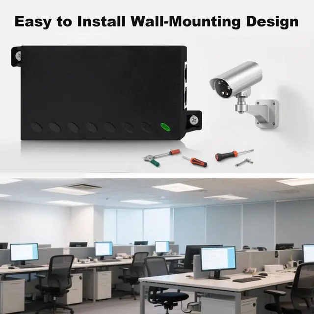 Alt view image 14 of 14 - 60W Gigabit PoE++ Injector - 10/100/1000Mbps, RJ-45 Shielded, IEEE 802.3af/at/bt Compliant, PoE Switch Powerline Network Adapter for High Power Ethernet Devices, Up to (328 FT) 100M