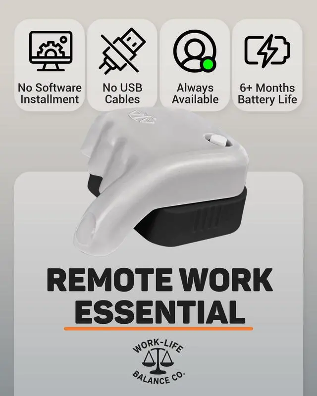 Alt view image 11 of 14 - Randomized Mouse Trackpad Jiggler - Undetectable Mechanical Moving Device for Laptop, Cordless Device, Automatic Shaker to Keep Screen Active for WFH, Remote Work Essential - Gray