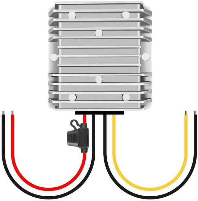 Alt view image 8 of 14 - DC-DC 24V 10A 240W Power Converter 36V/48V to 24V with Fuse Golf Cart Waterproof Buck Converter, Regulator, Reducer