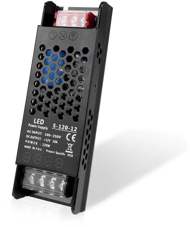 Alt view image 8 of 14 - LED Driver 12V 120W 10A Slim LED Power Supply, AC 100-250V to 12V DC Adapter, Constant Voltage Transformer for LED Strip Lights, Bulbs, Garden and Cabinet Lights