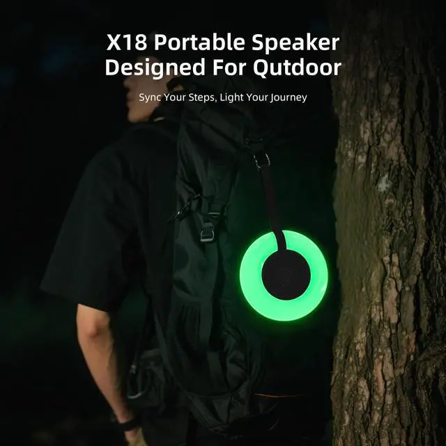 Alt view image 9 of 12 - IPX7 Waterproof Speaker with Dynamic LED Light,Bluetooth Shower Speaker,Portable Bluetooth Speakers,Floating, True Wireless Stereo for Outdoor/Pool/Beach,BT5.3/TF-Card,Ideal Gifts(Black)