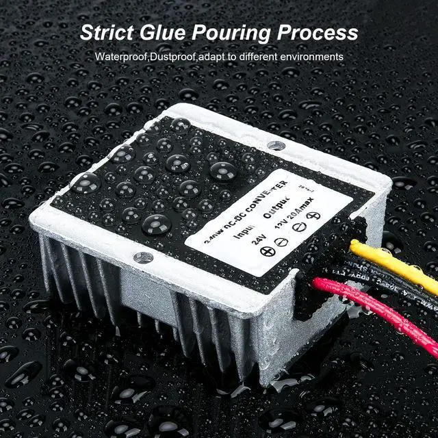 Alt view image 11 of 14 - 48V Step Down to 12V 10A 120W DC/DC Converter Regulator Low Voltage Reducer Waterproo Transformer for Cart Scooters, LED Strip Light,Car Truck