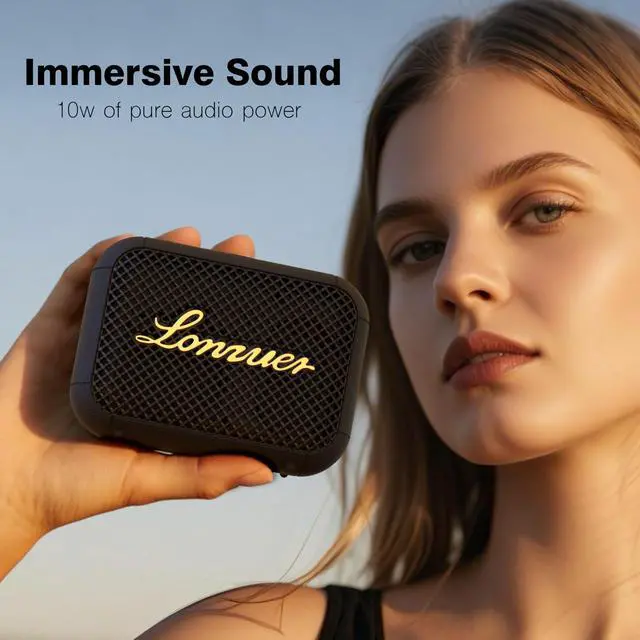 Alt view image 10 of 14 - IPX7 Waterproof Shower Bluetooth Speaker, Portable Small Speaker, Speakers Bluetooth Wireless Loud Clear Sound Support Handle for Kayak Canoe Mountain Bike Beach Gift (Black)