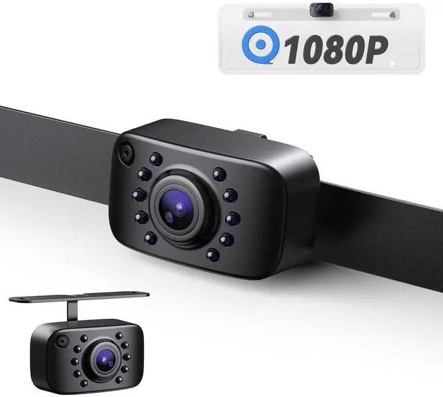 Alt view image 8 of 14 - Backup Camera, AHD & CVBS License Plate Rear/Front View Back Up Camera for Car/Truck/SUV/Pick up, IP69K Waterproof LED Universal Reverse Camera-AGQT01