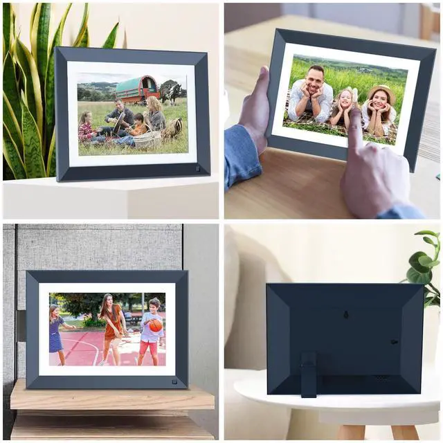 Alt view image 14 of 14 - 10.1-inch Digital Picture Frame Smart-Photo-Frame - Digital Frame with 1920 * 1200 IPS Touch Screen, Auto Rotate, 16GB Storage, Load Photos Videos from Phone via App or Email, Birthday Gifts for Mom