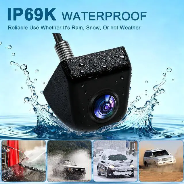 Alt view image 9 of 14 - AHD 1080P Metal Backup Camera - IP69K Waterproof 170 Degree Wide Angle, Clear Night Vision Reverse Camera for Car Trucks SUV RV Vans Pickup 12V Front Rear Side View Parking Aid