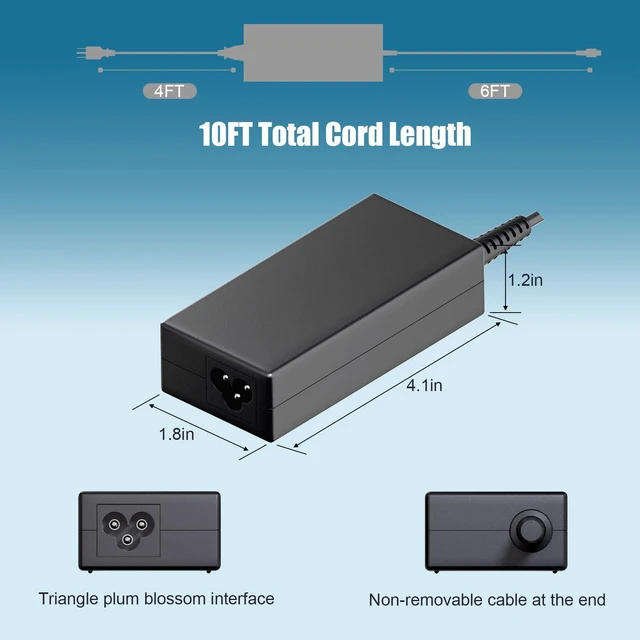 Alt view image 11 of 14 - 65W USB C Charger Fit for HP EliteBook 830 835 840 845 860 865 640 650 655 1040 G8 G9 G10 G11 Probook 440 445 450 455 460 465 G8 G9 G10 G11 Laptop Power Adapter Supply Cord
