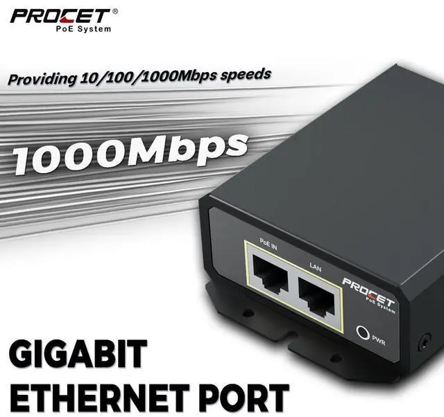 Alt view image 11 of 14 - Gigabit PoE Splitter 12V/24V DC 25W, IEEE802.3af/at Compliant Power Adapter, IP40, Work Temp -40F to 149F, 6KV Surge Protection, for Non-PoE Terminals, PT-PD208GT