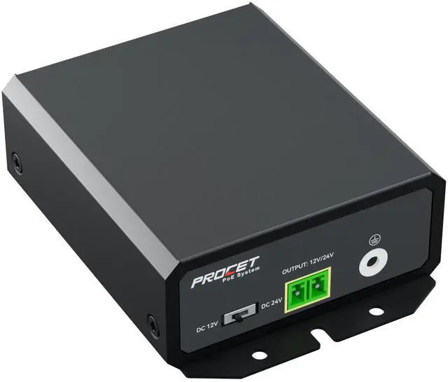 Alt view image 13 of 14 - Gigabit PoE Splitter 12V/24V DC 25W, IEEE802.3af/at Compliant Power Adapter, IP40, Work Temp -40F to 149F, 6KV Surge Protection, for Non-PoE Terminals, PT-PD208GT
