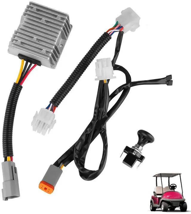 Alt view image 12 of 12 - DC Voltage Reducer 48V Step Down to 12V 15A Buck Converter Waterproof Voltage Regulator Kit Fits for Club Car Precedent 2004-Up Golf Carts