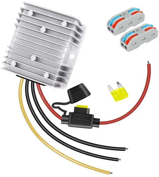 Alt view image 8 of 14 - 20A 240W 12V Golf Cart 36v/48v to 12v Converter Converter Voltage Reducer IP68 Waterproof Transformer for Golf Cart Truck Boat Vehicle