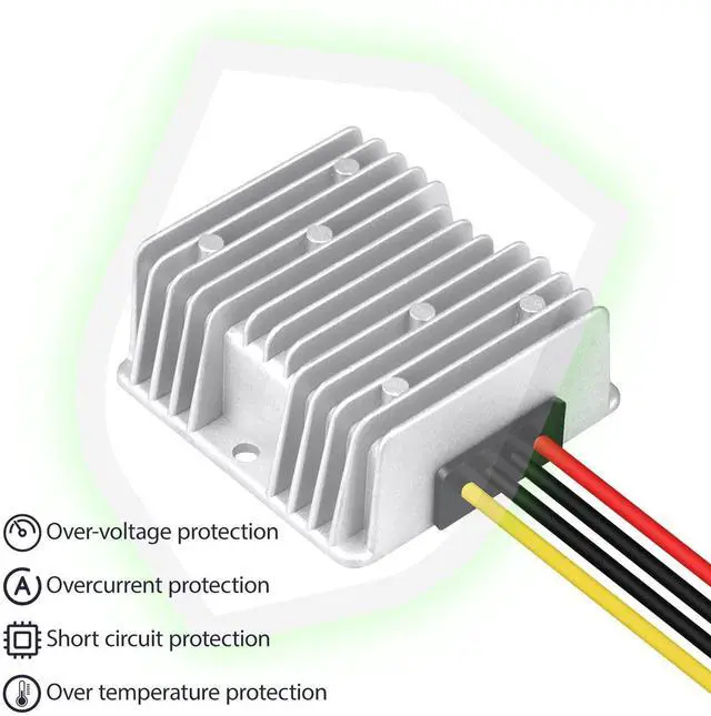 Alt view image 12 of 14 - 20A 240W 12V Golf Cart 36v/48v to 12v Converter Converter Voltage Reducer IP68 Waterproof Transformer for Golf Cart Truck Boat Vehicle