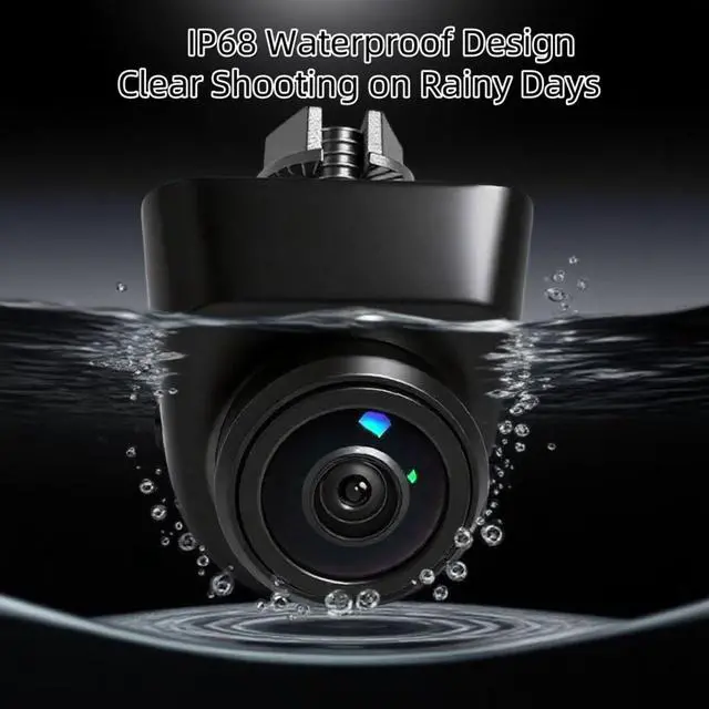 Alt view image 10 of 14 - 1080P AHD Backup Camera for Cars 3 DIY Switchesw 360°+45° Rotatable 170° Wide Angle Rear Camera Clear Night Vision Front/Side/Rear View Camera IP68K Waterproof Reverse Camera Fisheye Lens (6m cable)