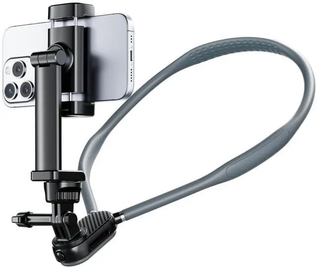 Alt view image 7 of 12 - Camera Phone Chest Neck Mount Holder for Video Recording iPhone Samsung 4-7 Inch Phones AKASO/Go Pro/Insta360X5/DJI360 (Cameras + Phone Mount)