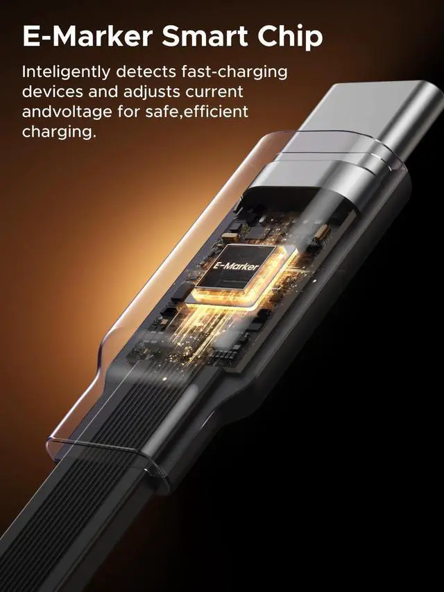 Alt view image 13 of 14 - 100W Nexode Retractable USB C Cable, Type C Cord USB C Charger Cable for iPhone 17/16/15, MacBook Pro/Air, Galaxy S25/S24/S23, iPad Pro/Air, Pixel 10/9, Switch, AirPods, Black, 3.3FT